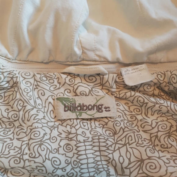 Billabong Ivory Colored Peacoat with Removable Hood - Picture 3 of 3